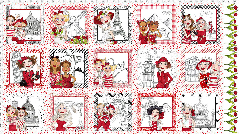 Travel Time Fabric Panel