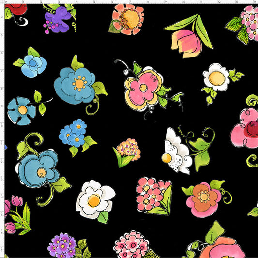 Big Bloom Toss Fabric