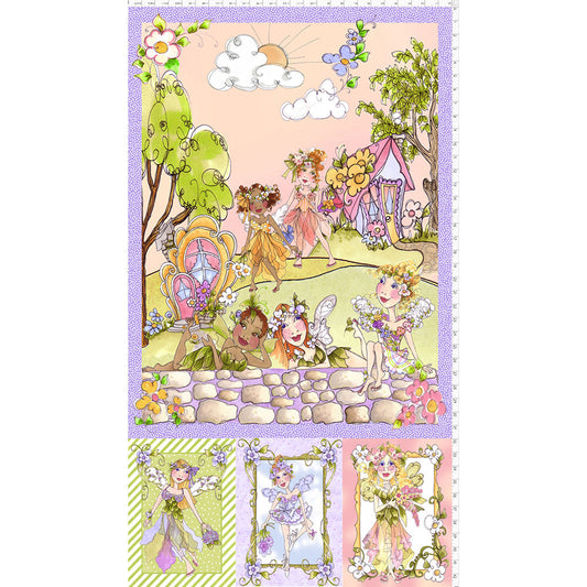 Fairy Hill Fabric Panel
