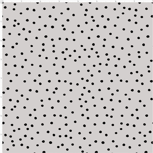 Dinky Dots Gray / Black Fabric