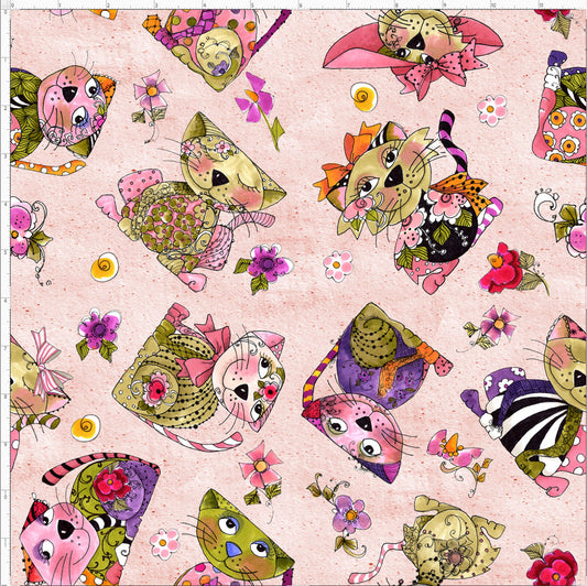 Frou Frou Kitty Toss Fabric