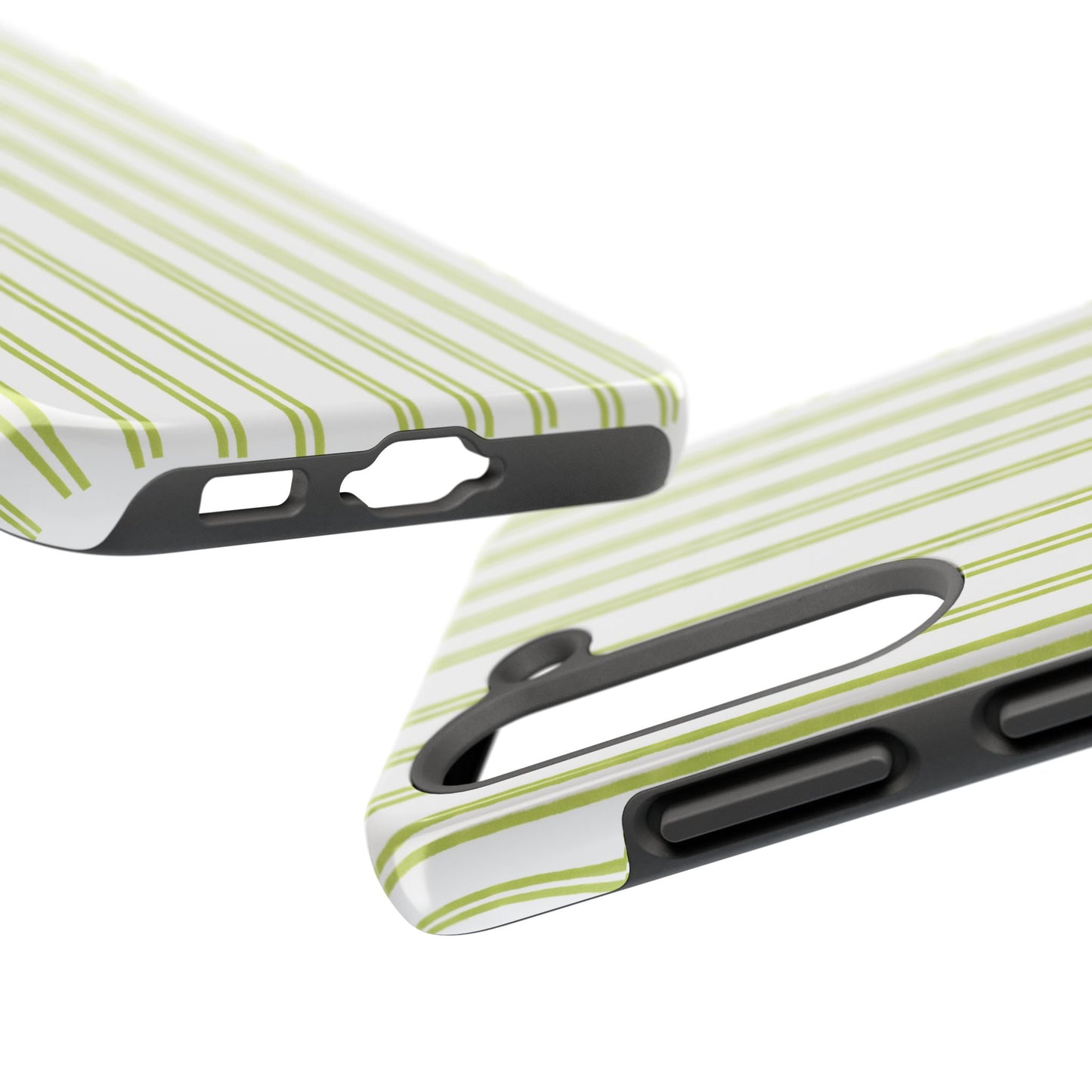 Green Double Stripe Phone Case