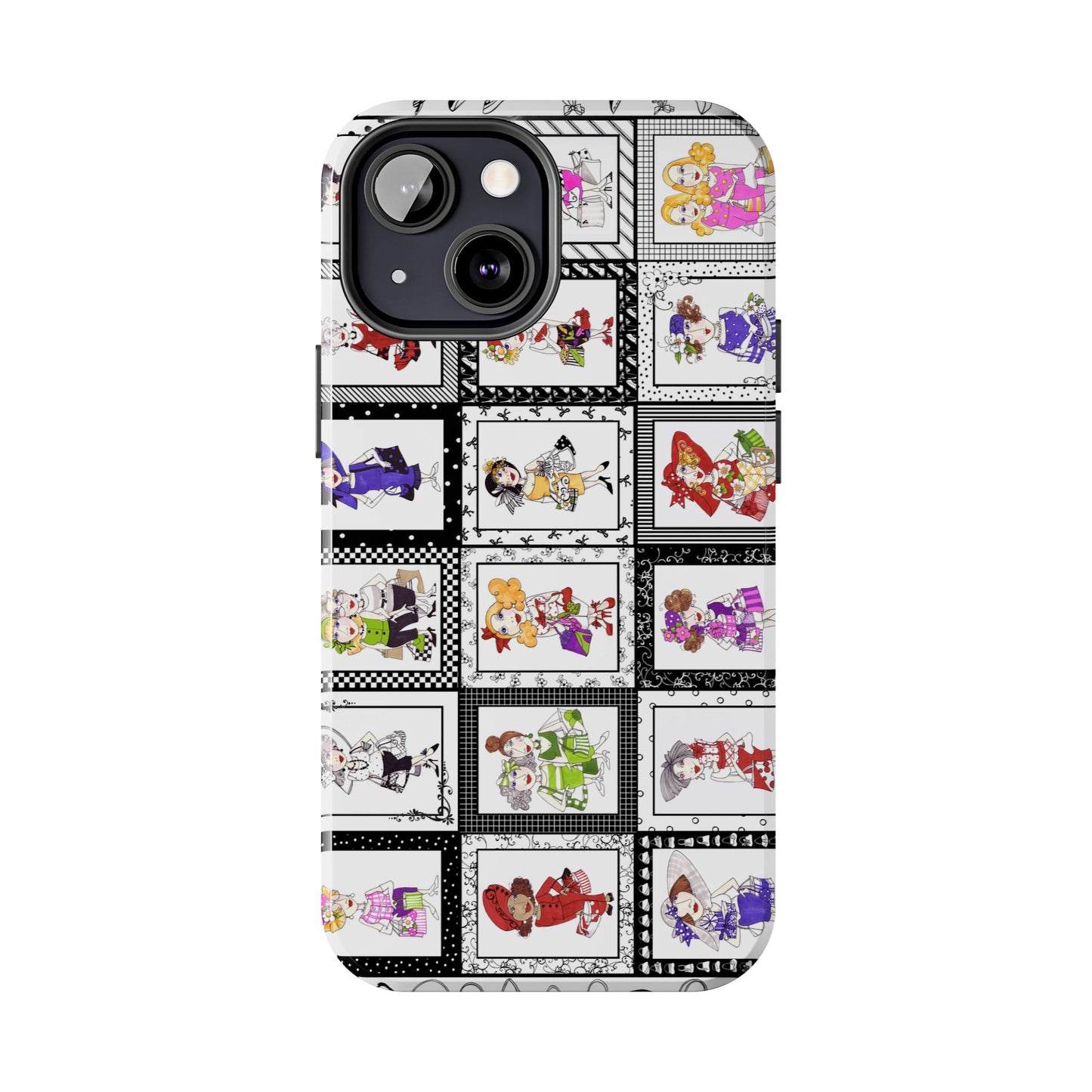 Gone Shopping White / Black Phone Case