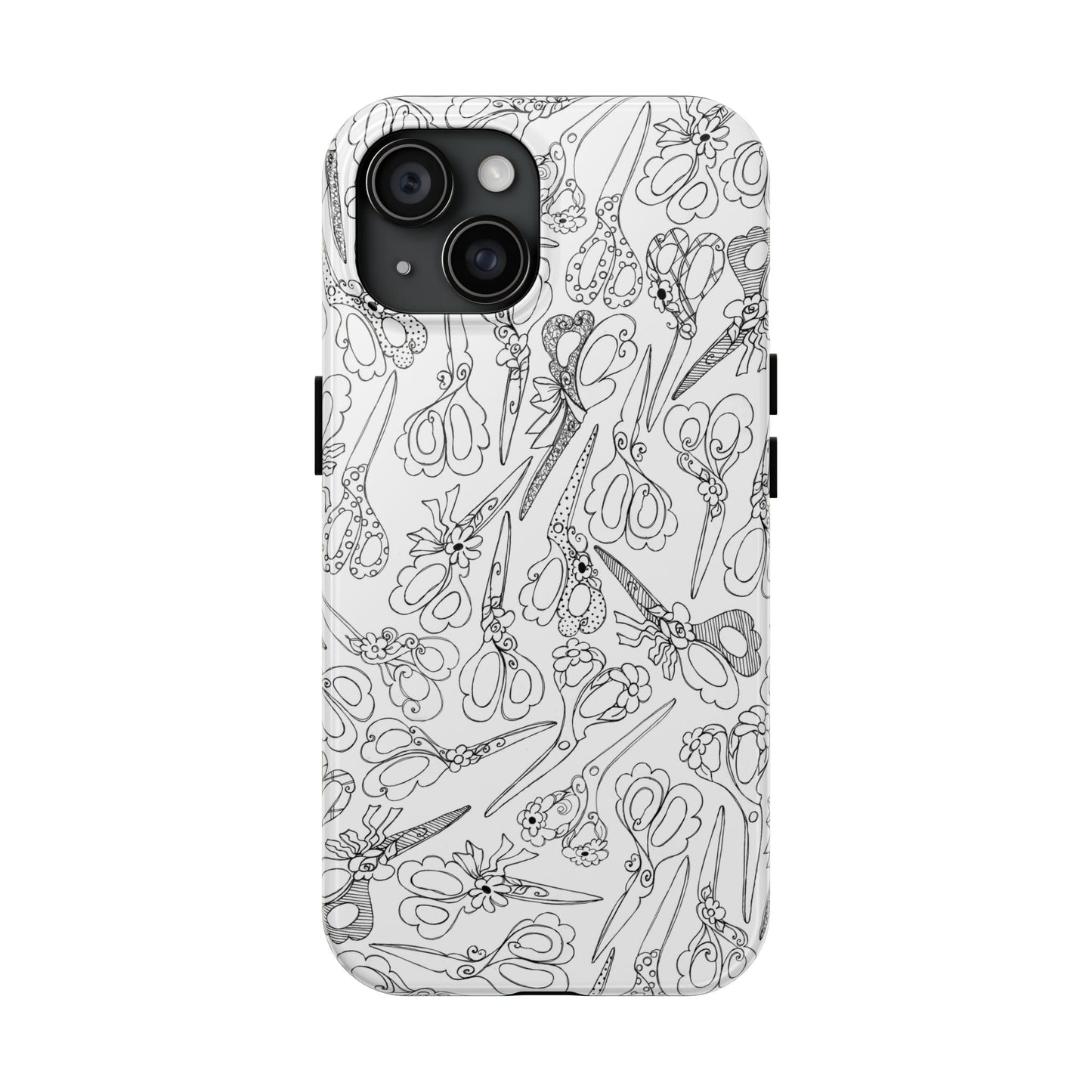 Scissor Blizzard White Phone Case