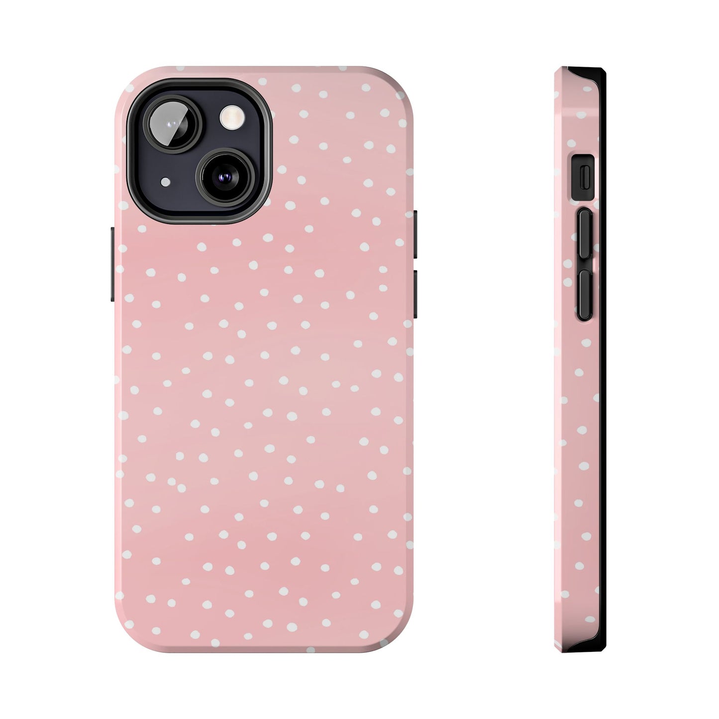 Little Dots Pink / White Phone Case