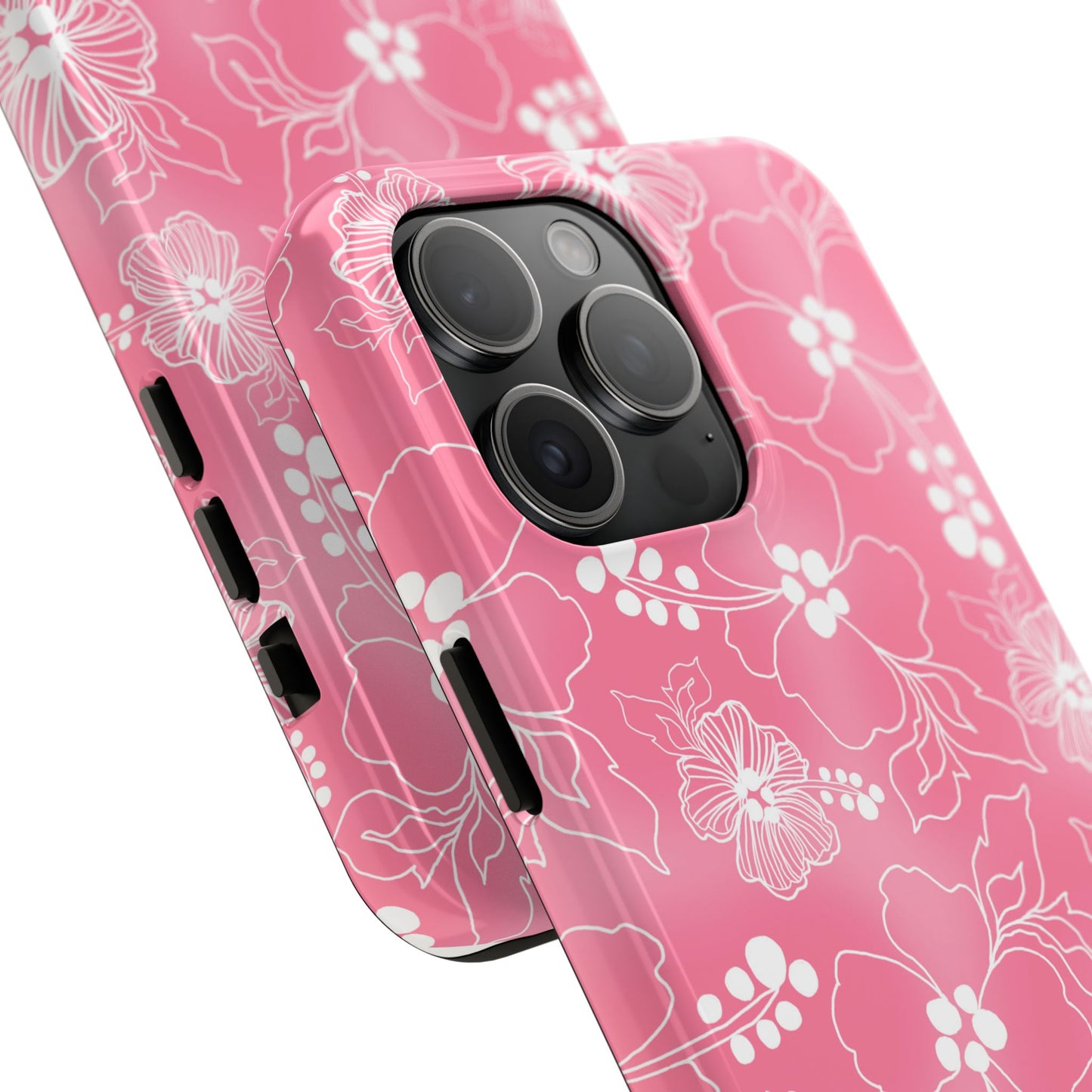 Lacey Hibiscus Pink Phone Case