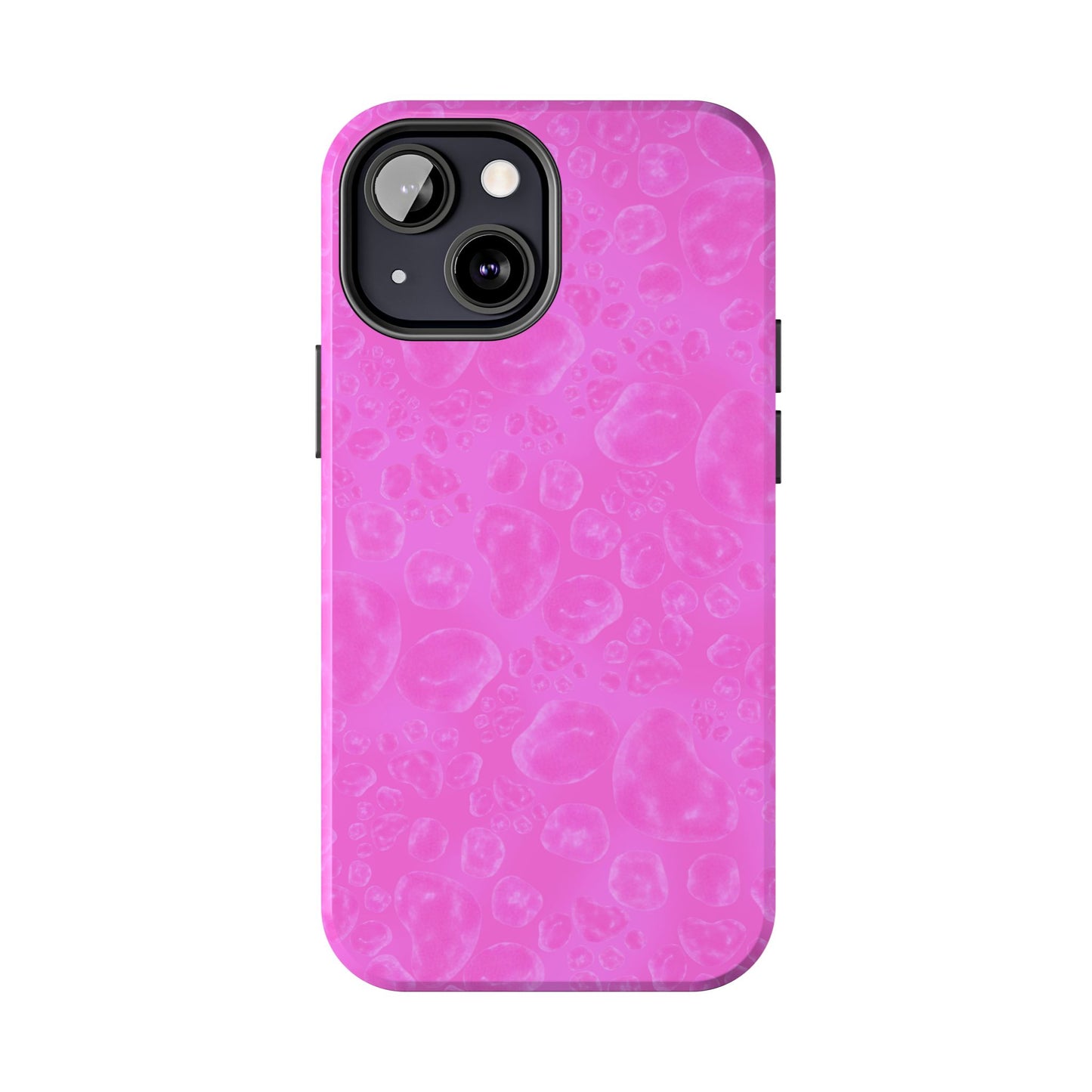 Paw Dots Cerise Phone Case