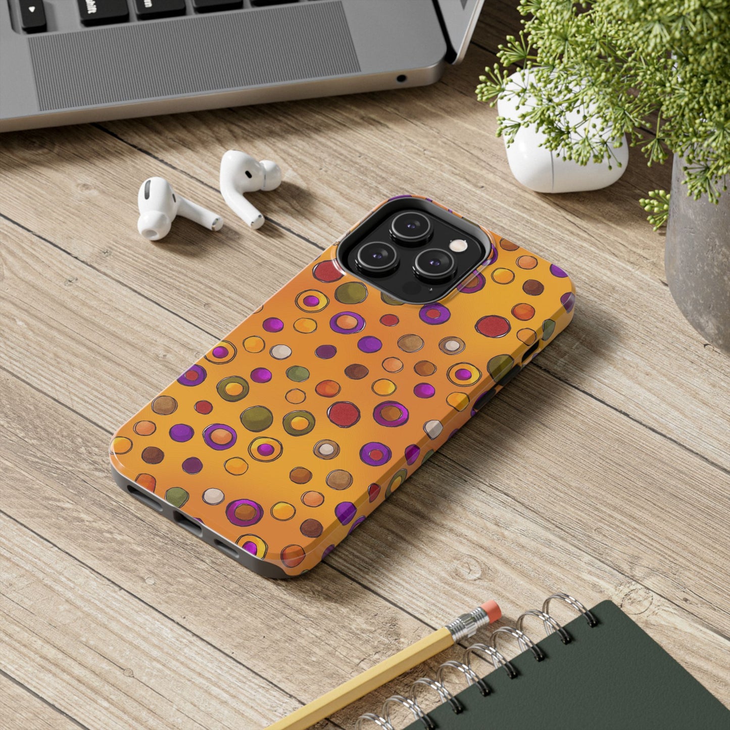 Double Dot Yellow Phone Case