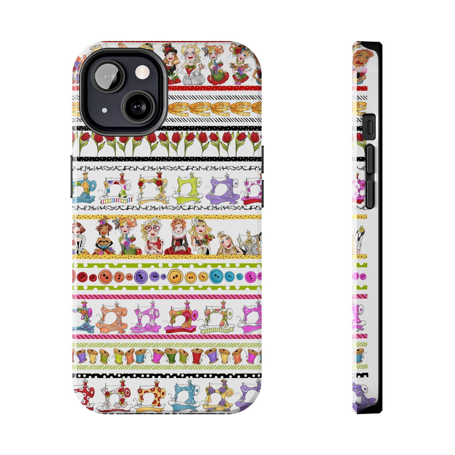 Curious Border White Phone Case