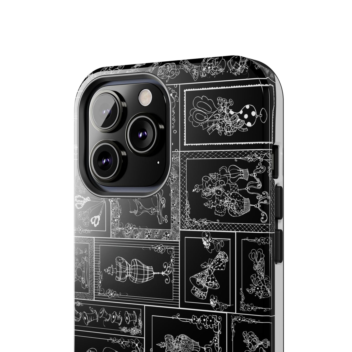 Sew Fancy Black Phone Case