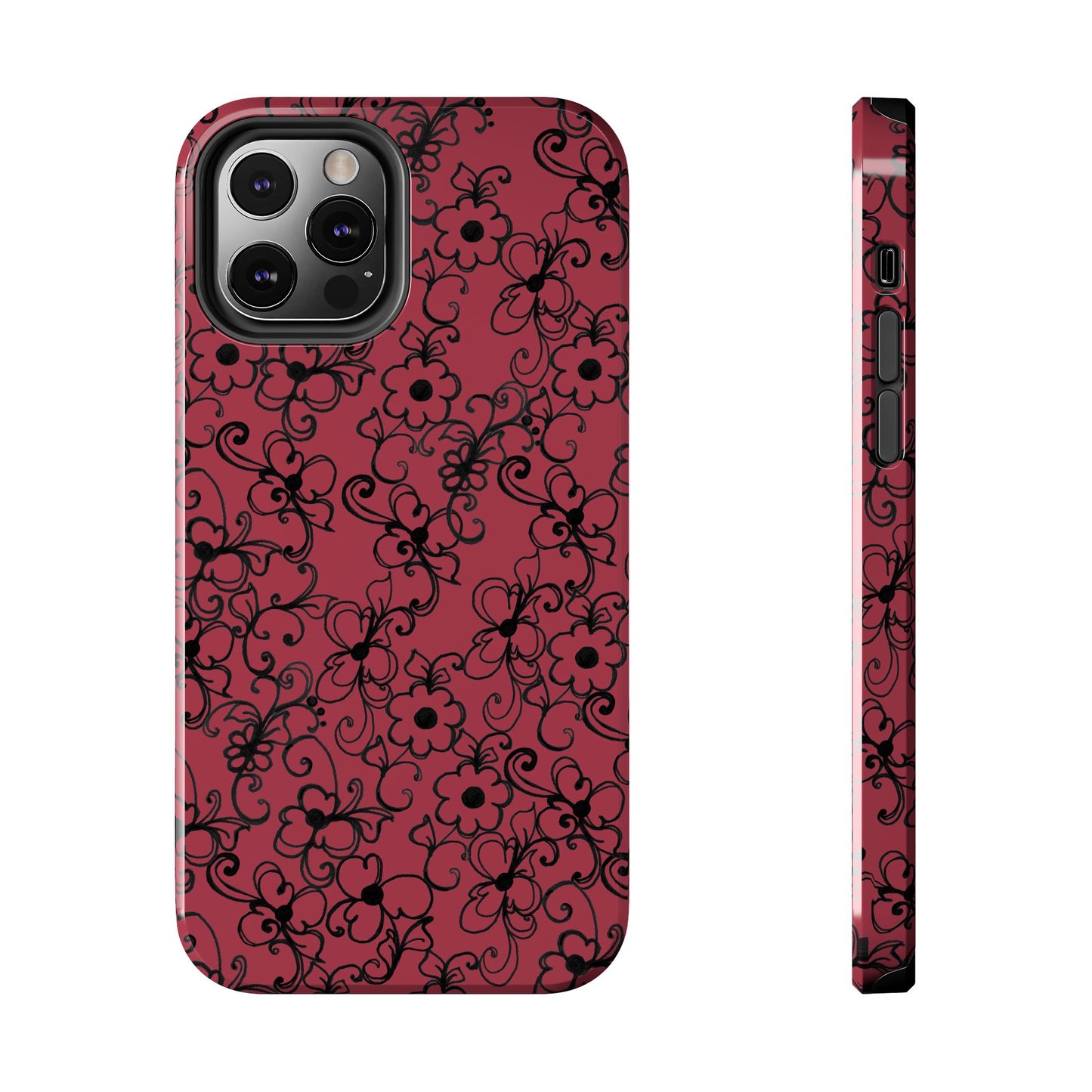 Daisy Jungle Red Phone Case