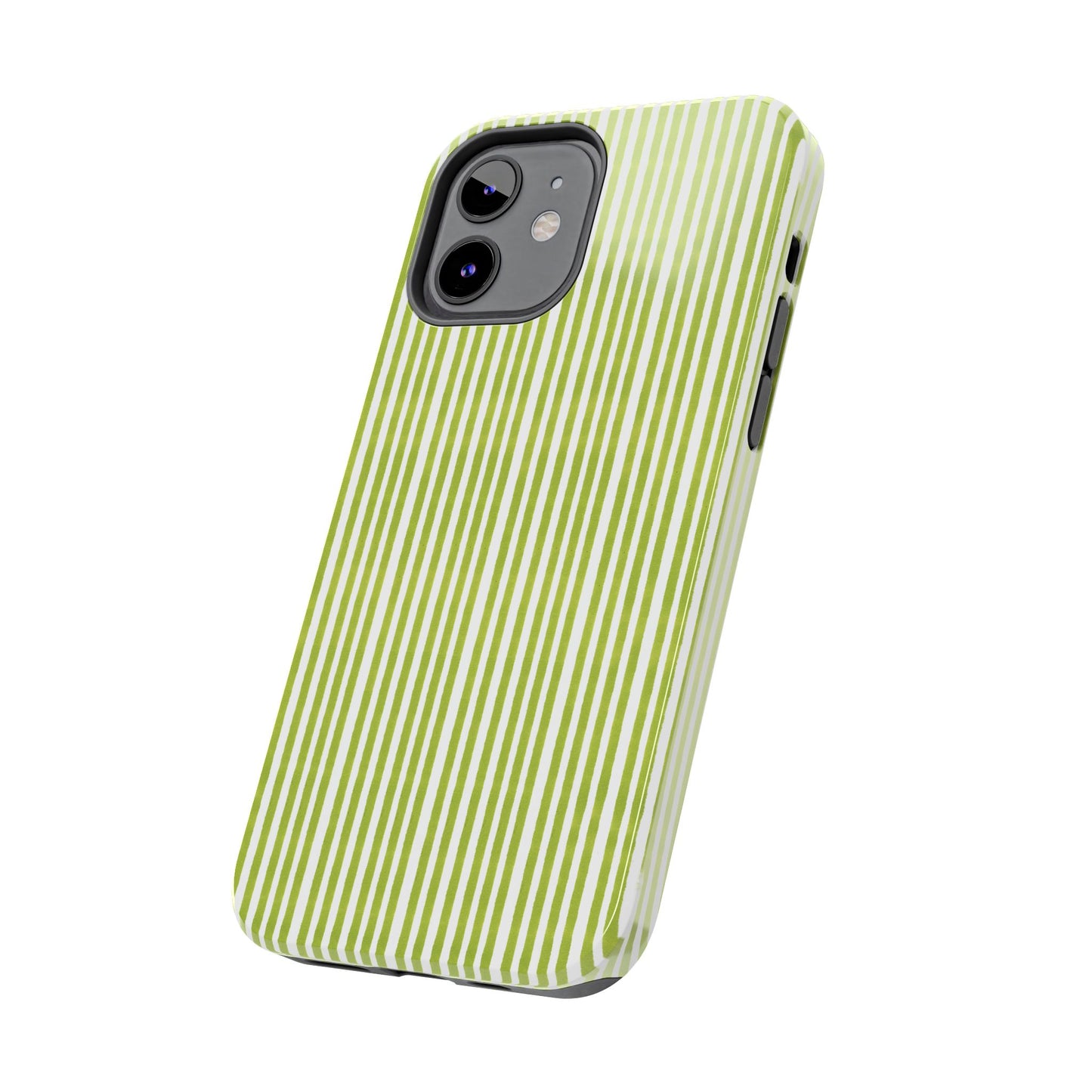 Lazy Stripe Lime Phone Case