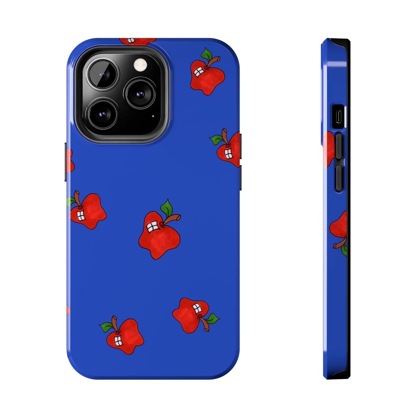 Flying Apples Blue Phone Case