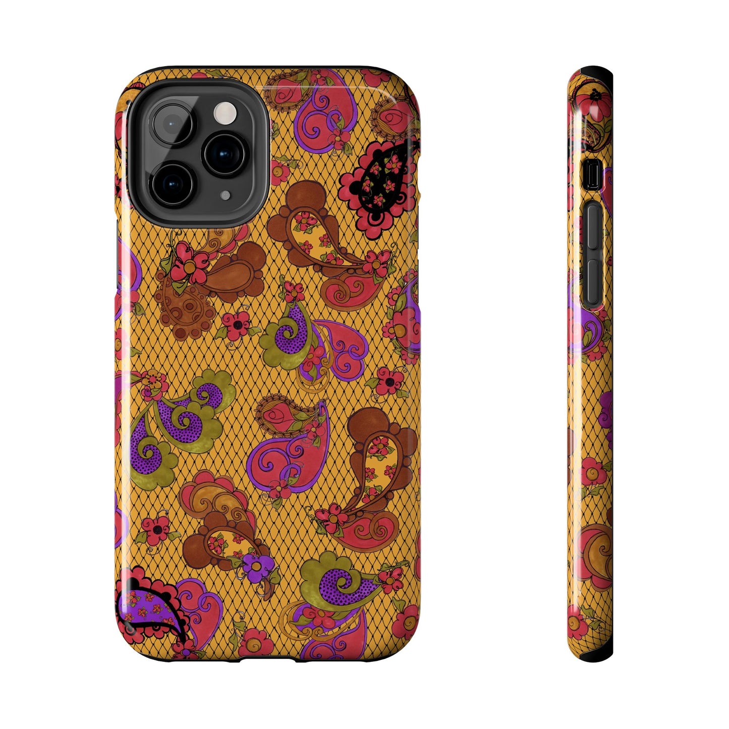 Posie Paisley Gold Phone Case