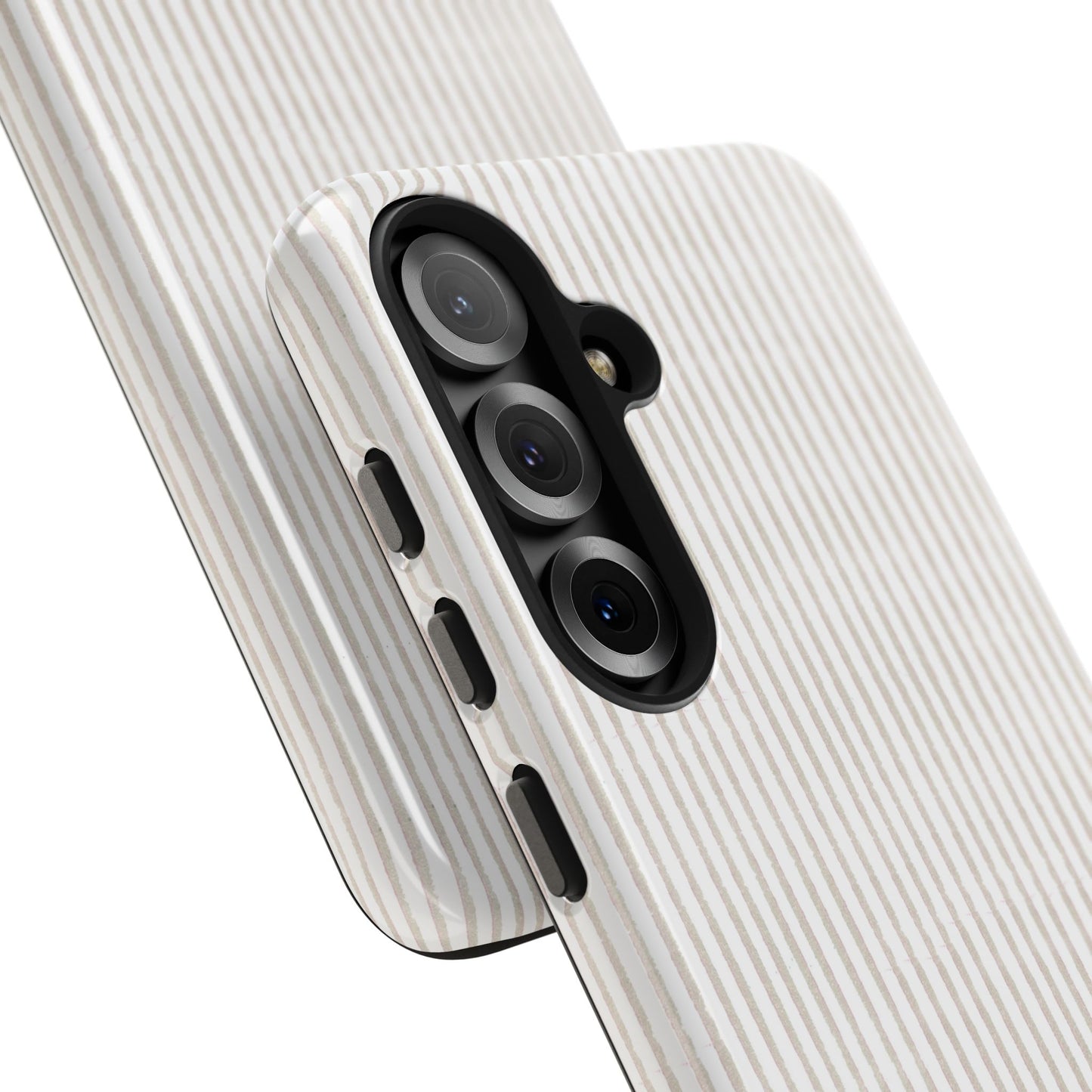 Stripe White / Gray Phone Case