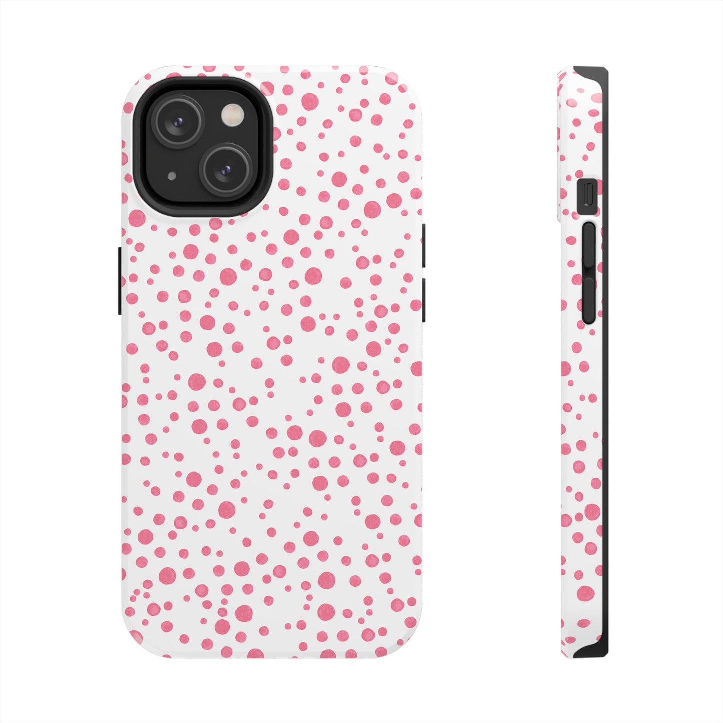 Balloon Dots White / Pink Phone Case