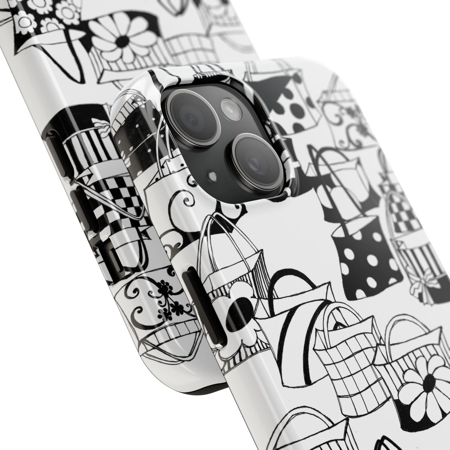 Totes White / Black Phone Case