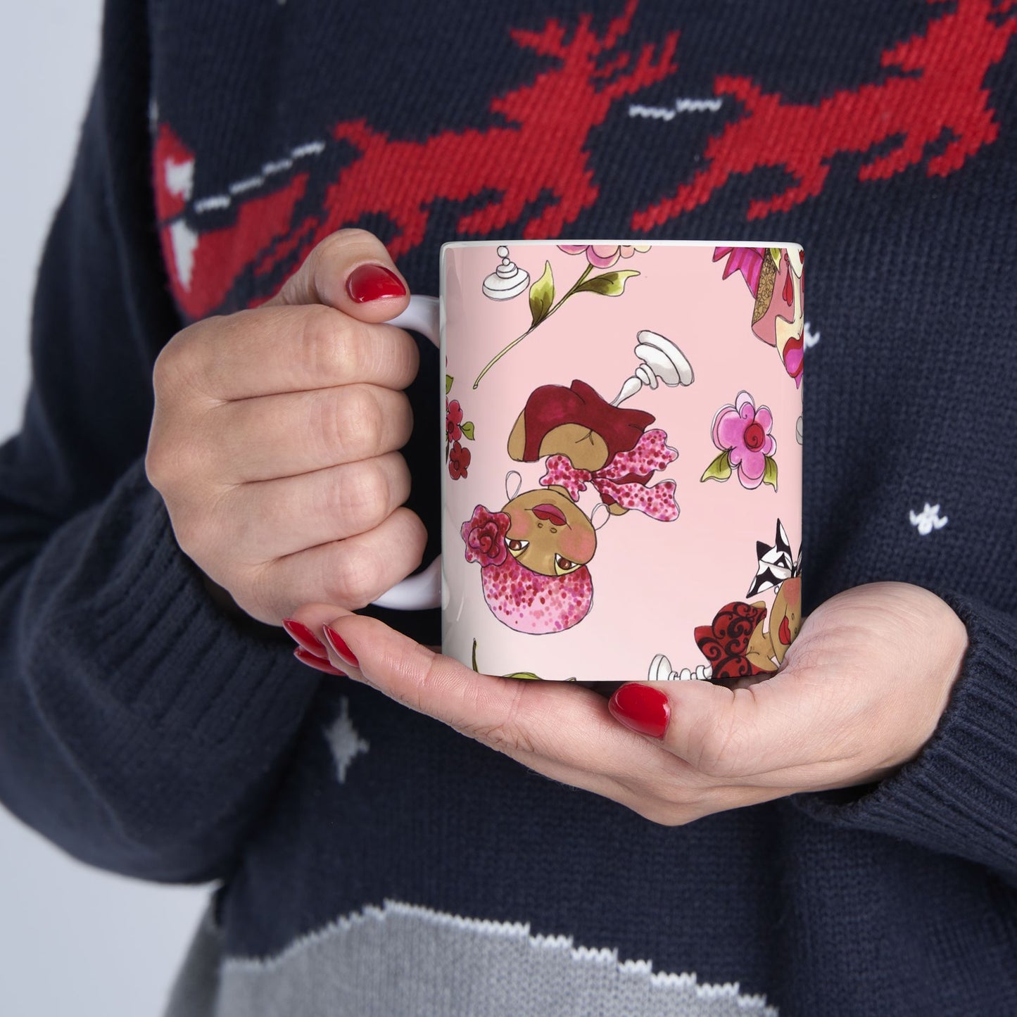 Buds & Busts Tossed Pink Cup