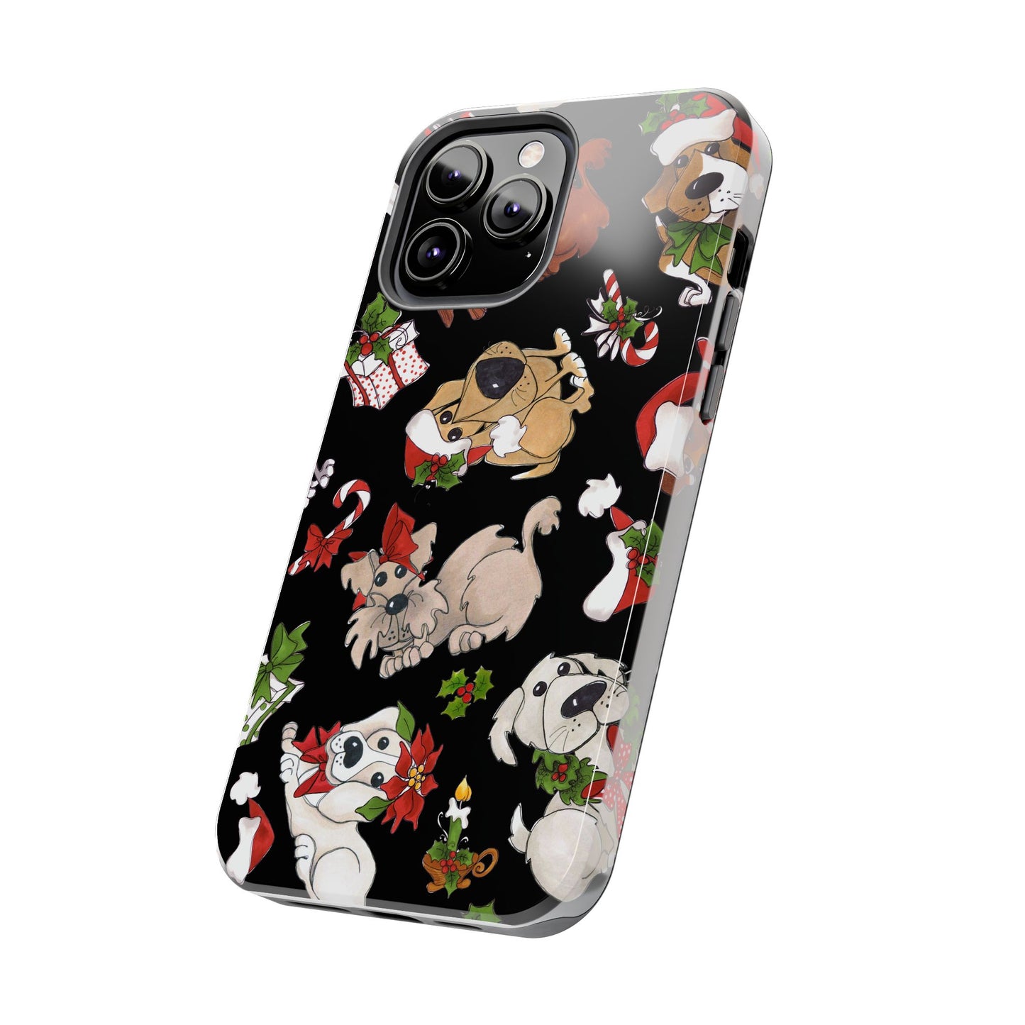 Doggie Toss Black Phone Case