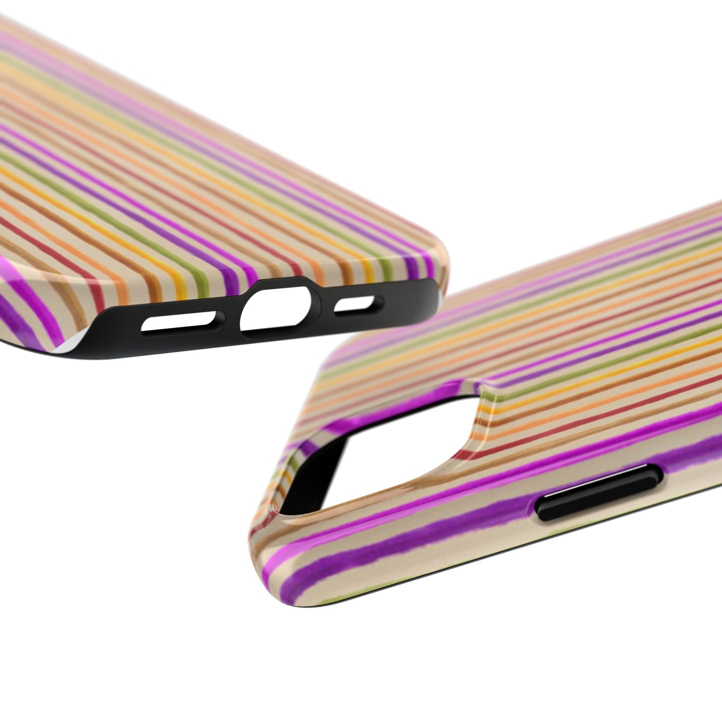 Spice Stripe Muslin Phone Case