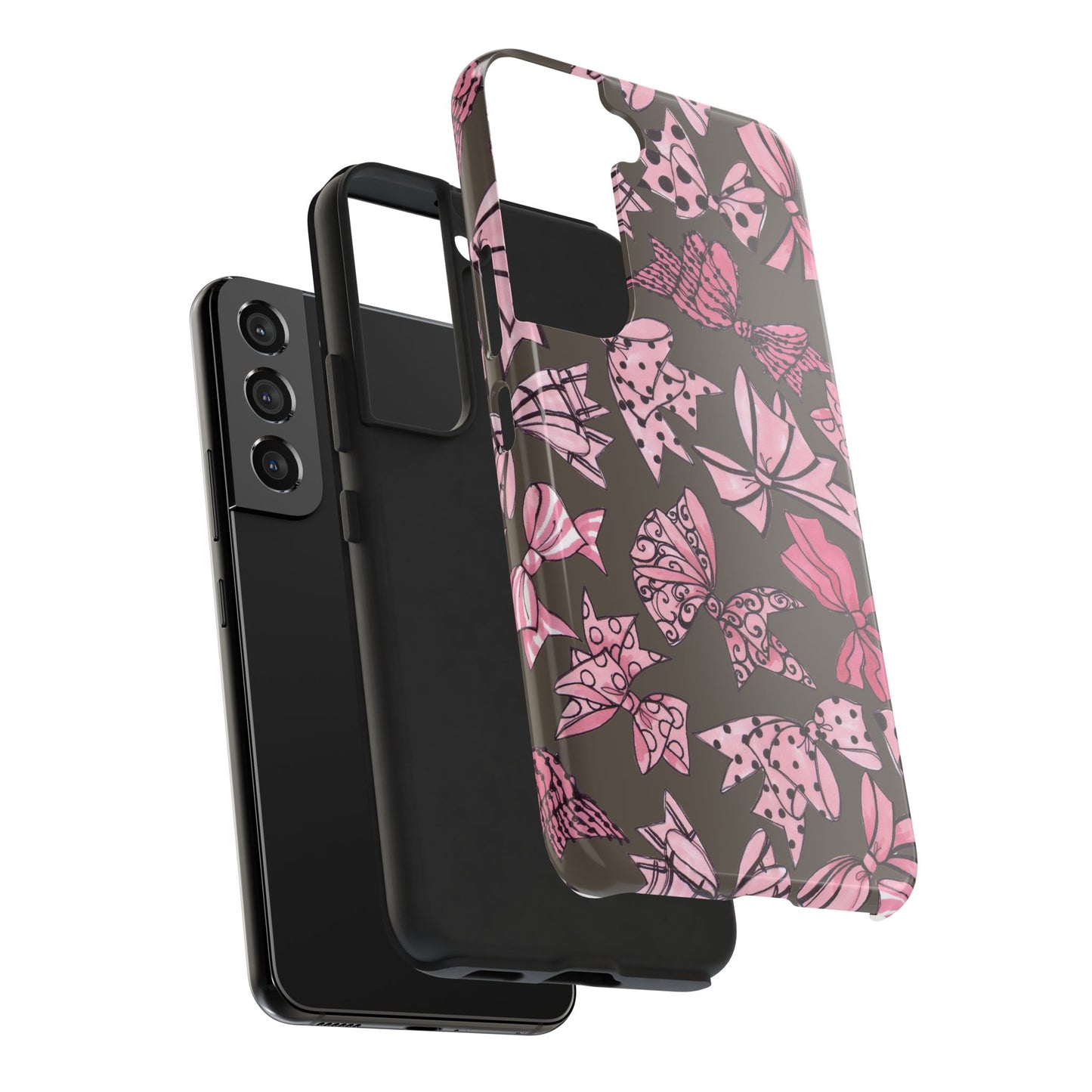 Blushing Bows Mocha Phone Case