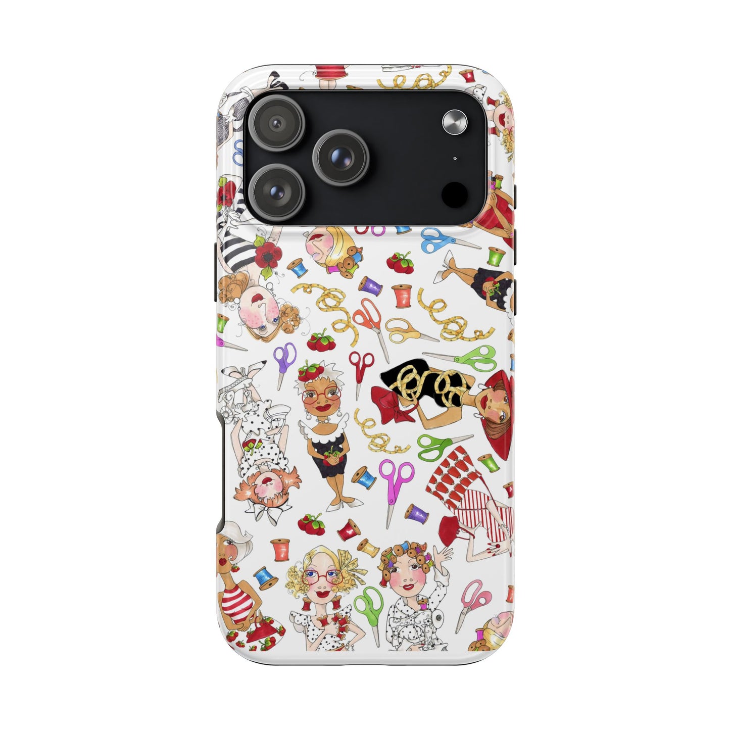 Sew Tossed White Phone Case