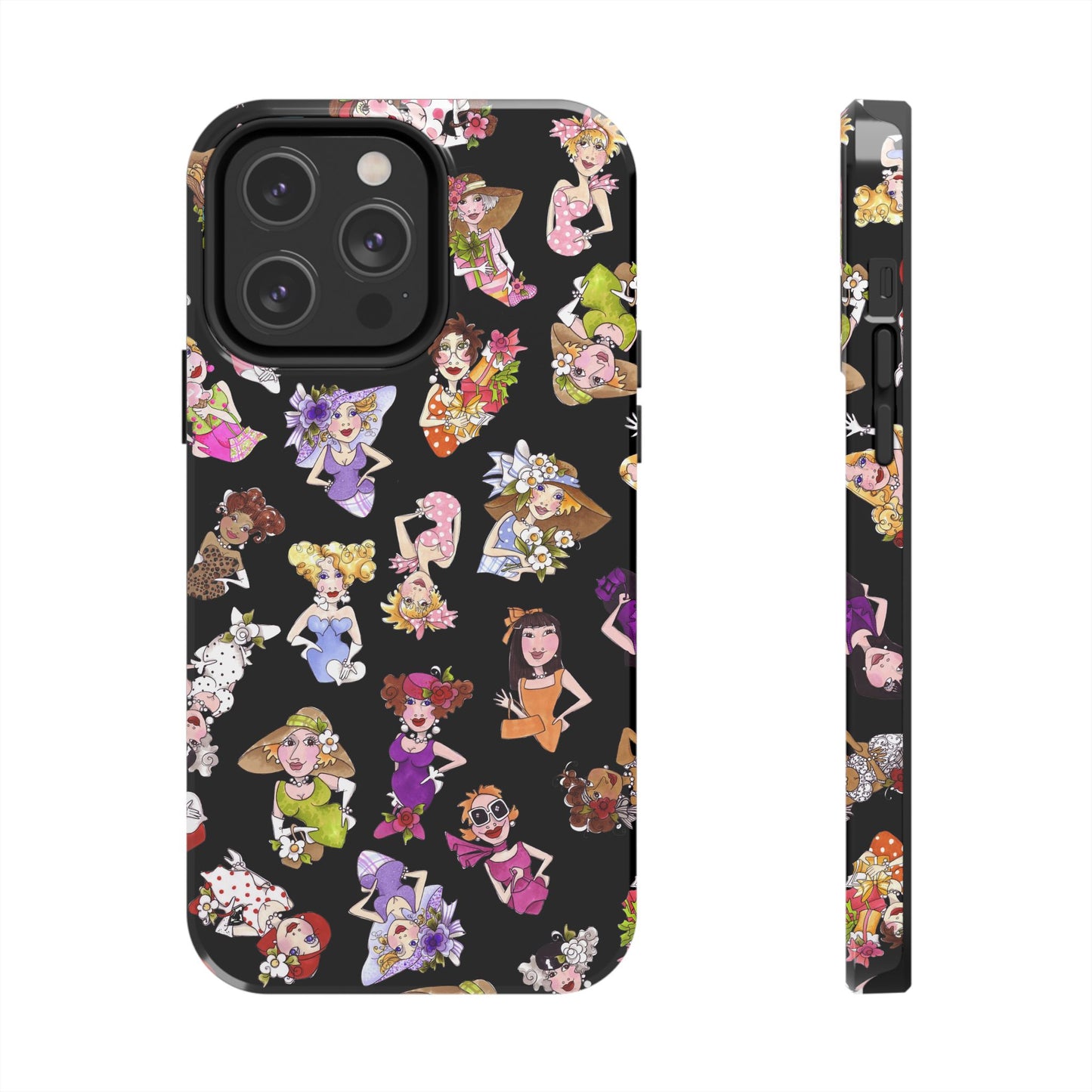 Fast Women Tossed Black Phone Case