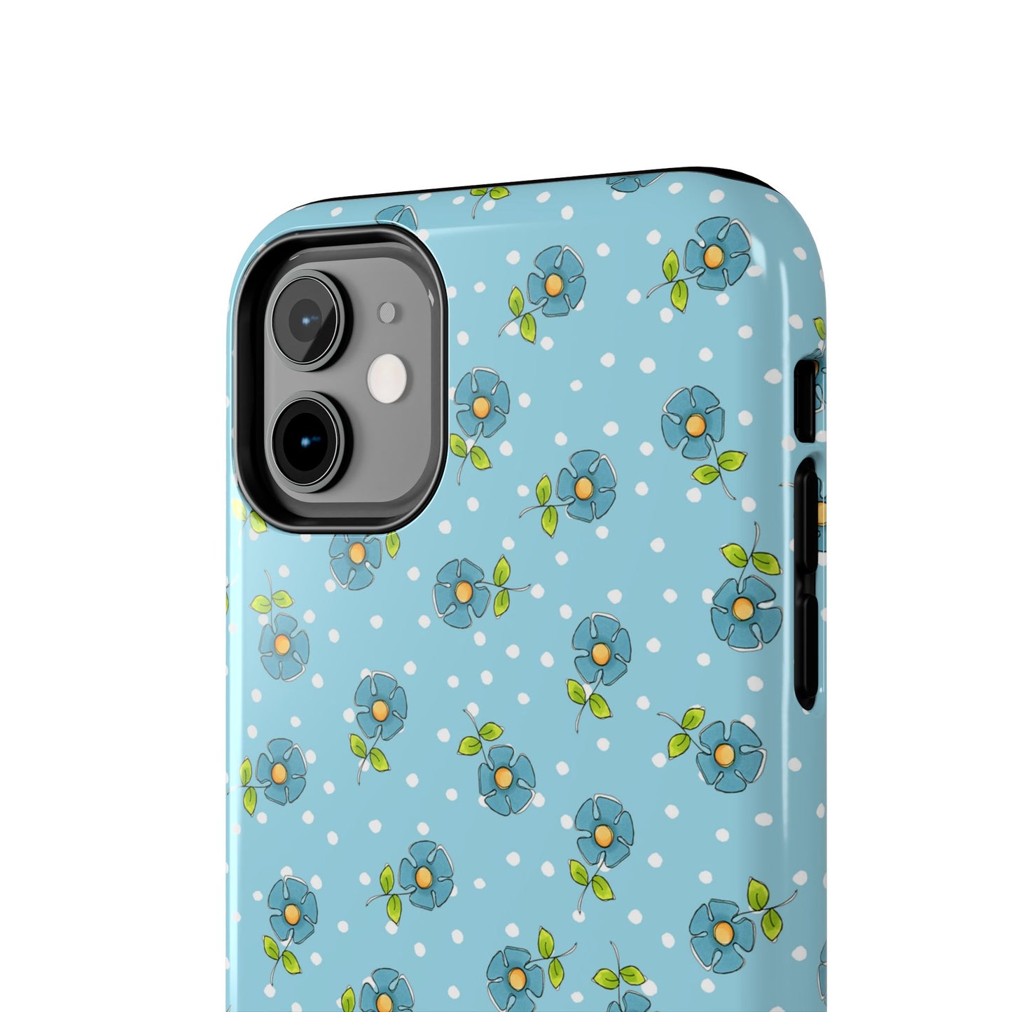Daisy Dots Turquoise Phone Case