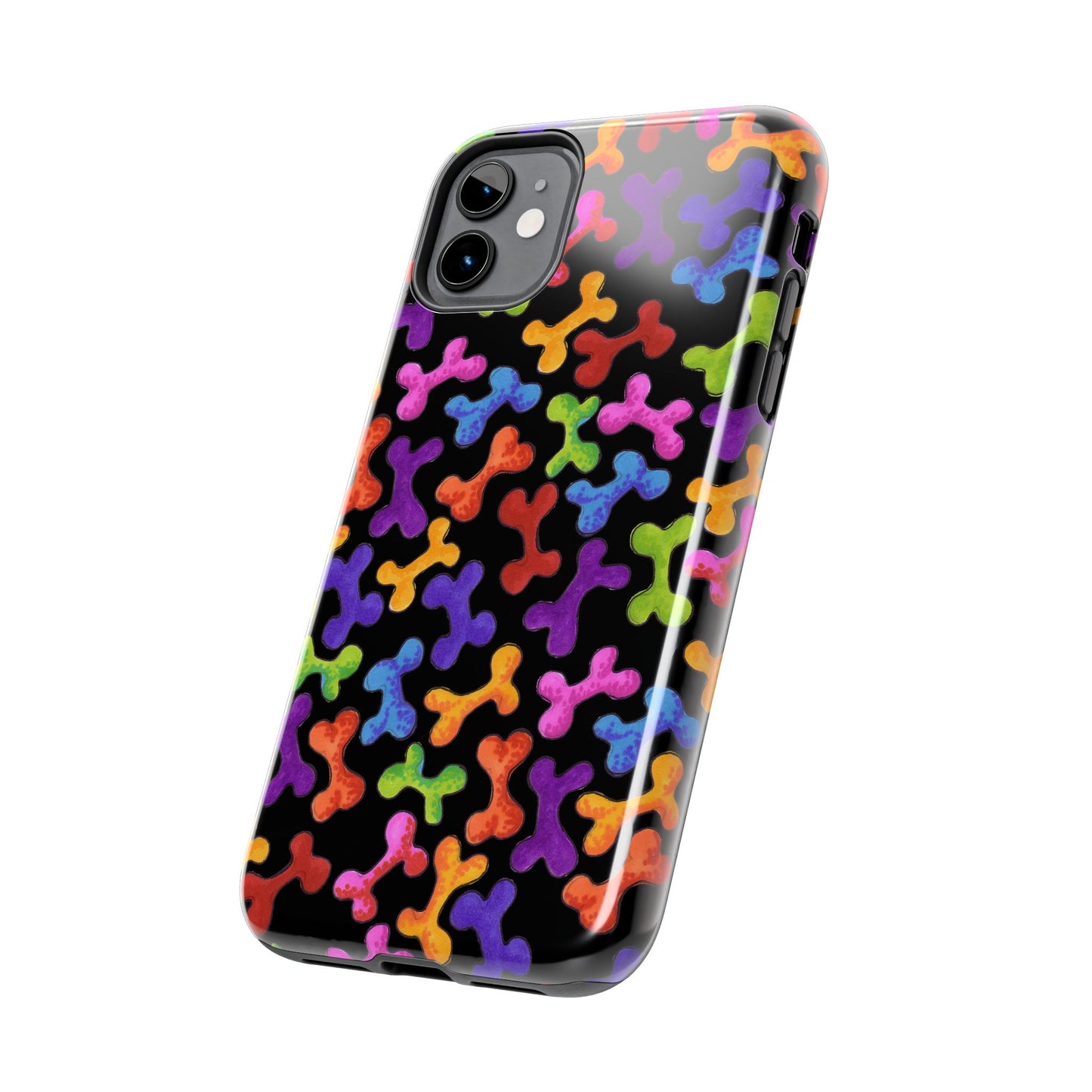 Fancy Bones Black / Multi Phone Case