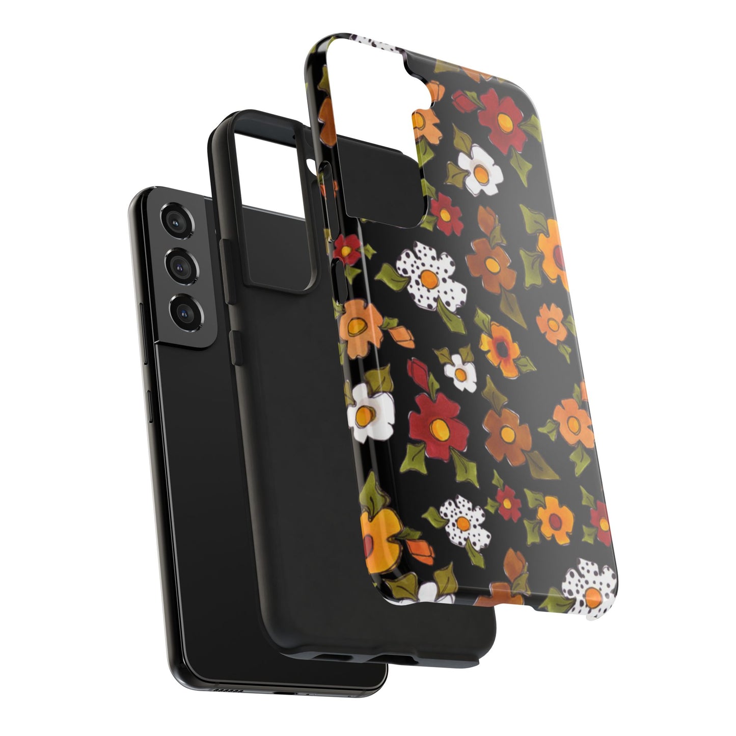 Spice Posie Black Phone Case