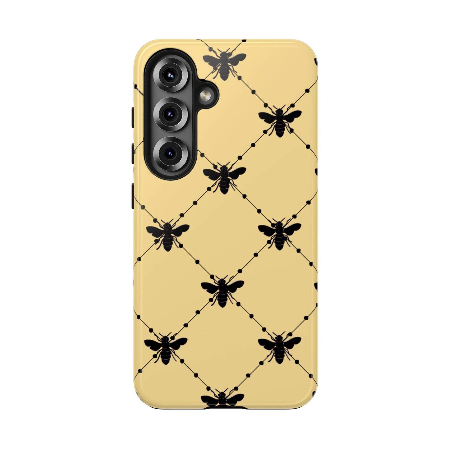 Beaded Bees Yellow Phone Case
