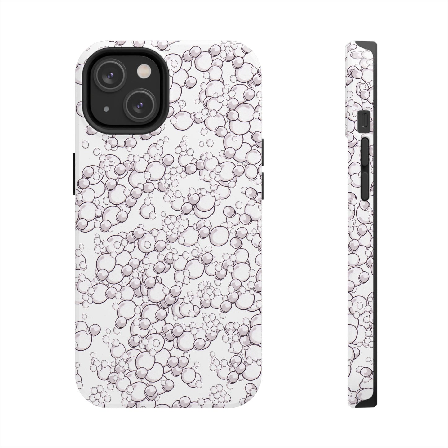 Bubble Dots White Phone Case