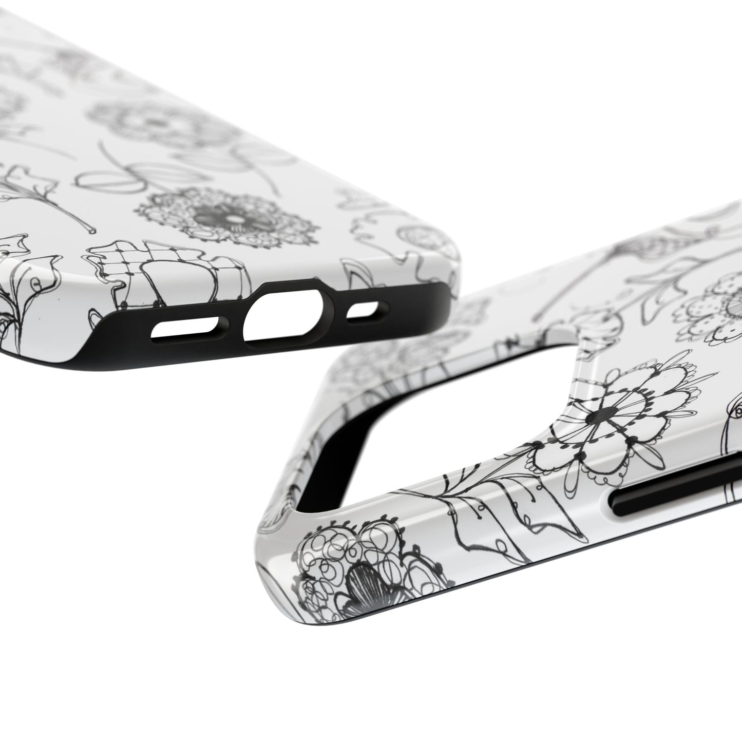 Paper Posies White Phone Case