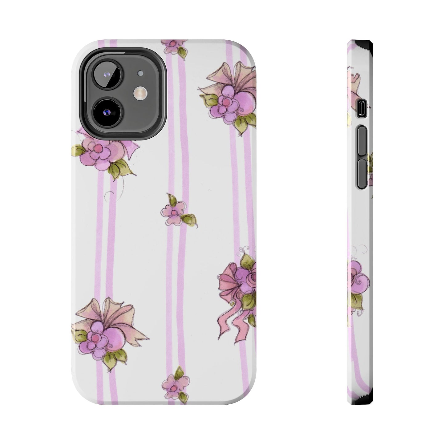 Flower Model Flower Stripe Phone Case