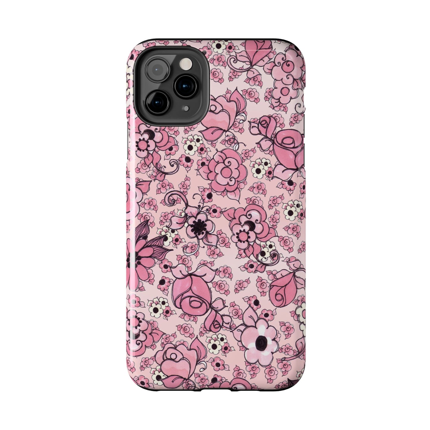 Profuse Posies Pink Phone Case