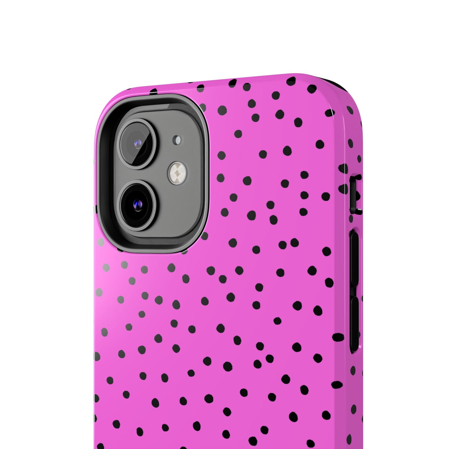 Dinky Dots Hot Pink / Black Phone Case