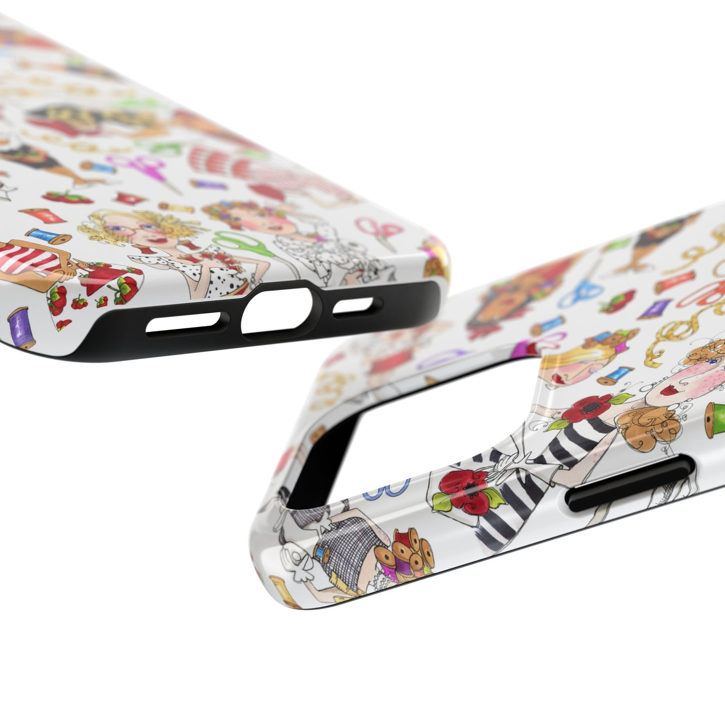 Sew Tossed White Phone Case