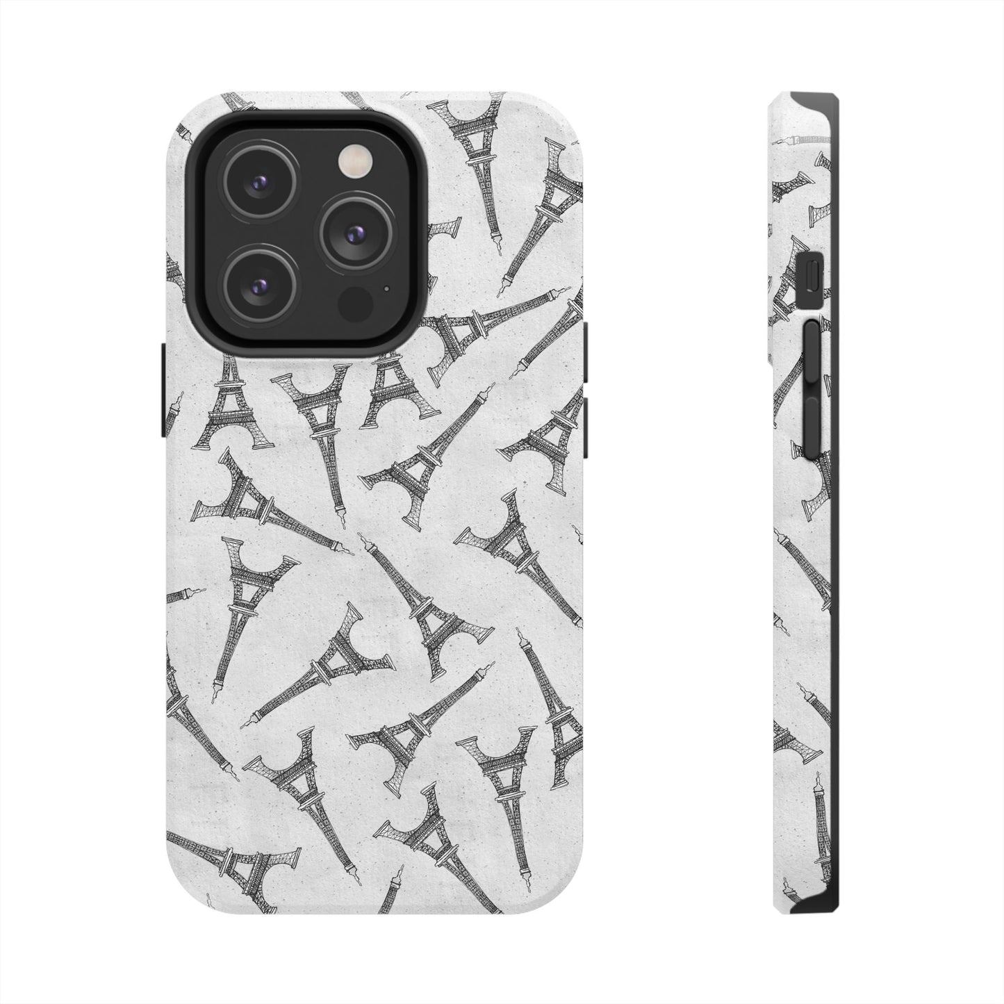 Eifelesque Silver Phone Case