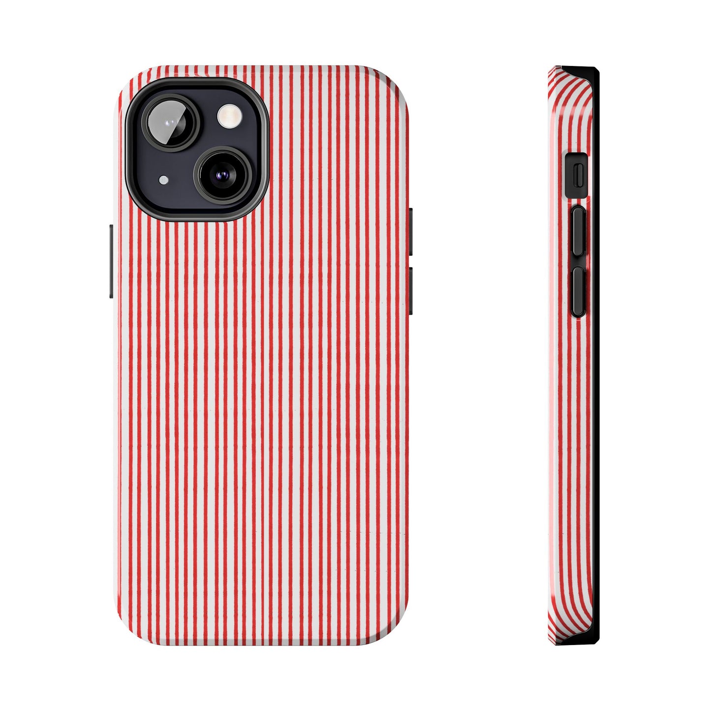Stripe White / Red Phone Case