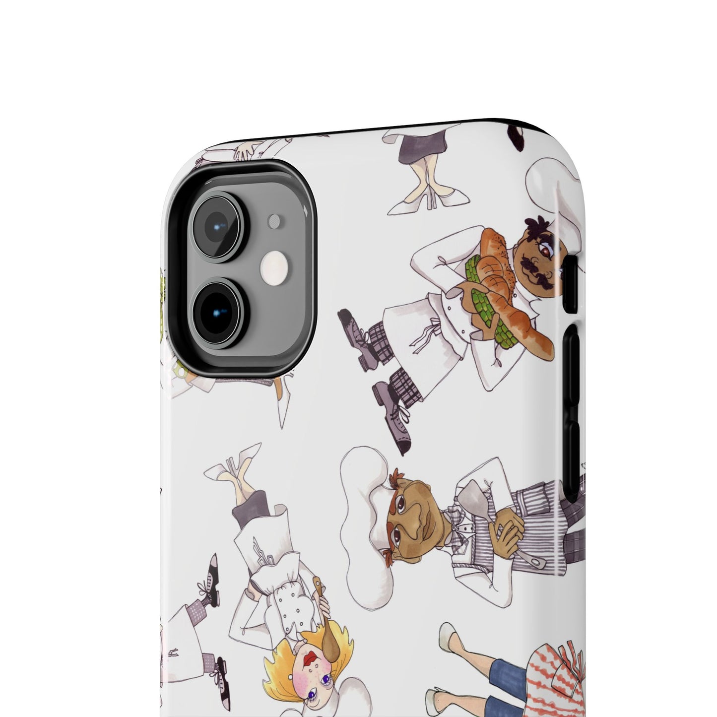 Tossed Chefs White Phone Case