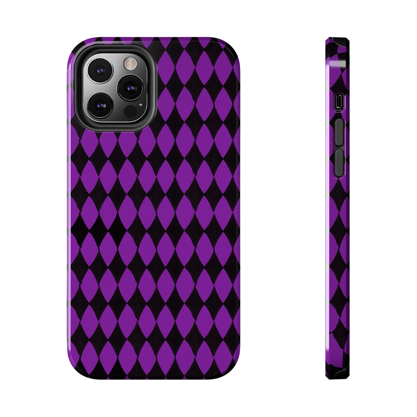 Diamond Purple / Black Phone Case
