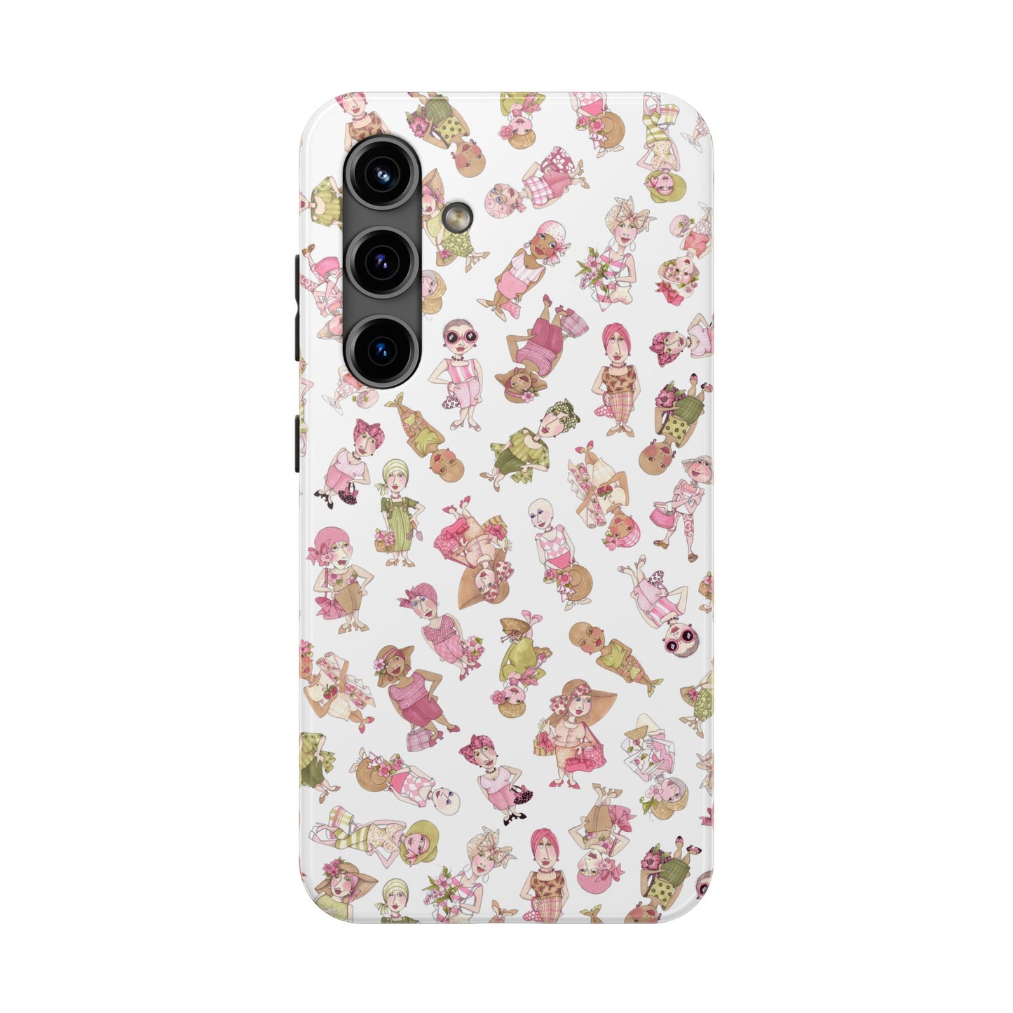 Tossed Ladies White Phone Case