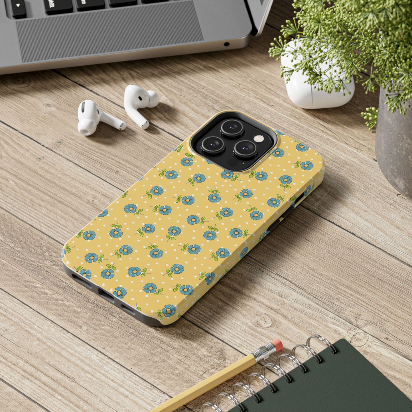 Daisy Dots Yellow Phone Case