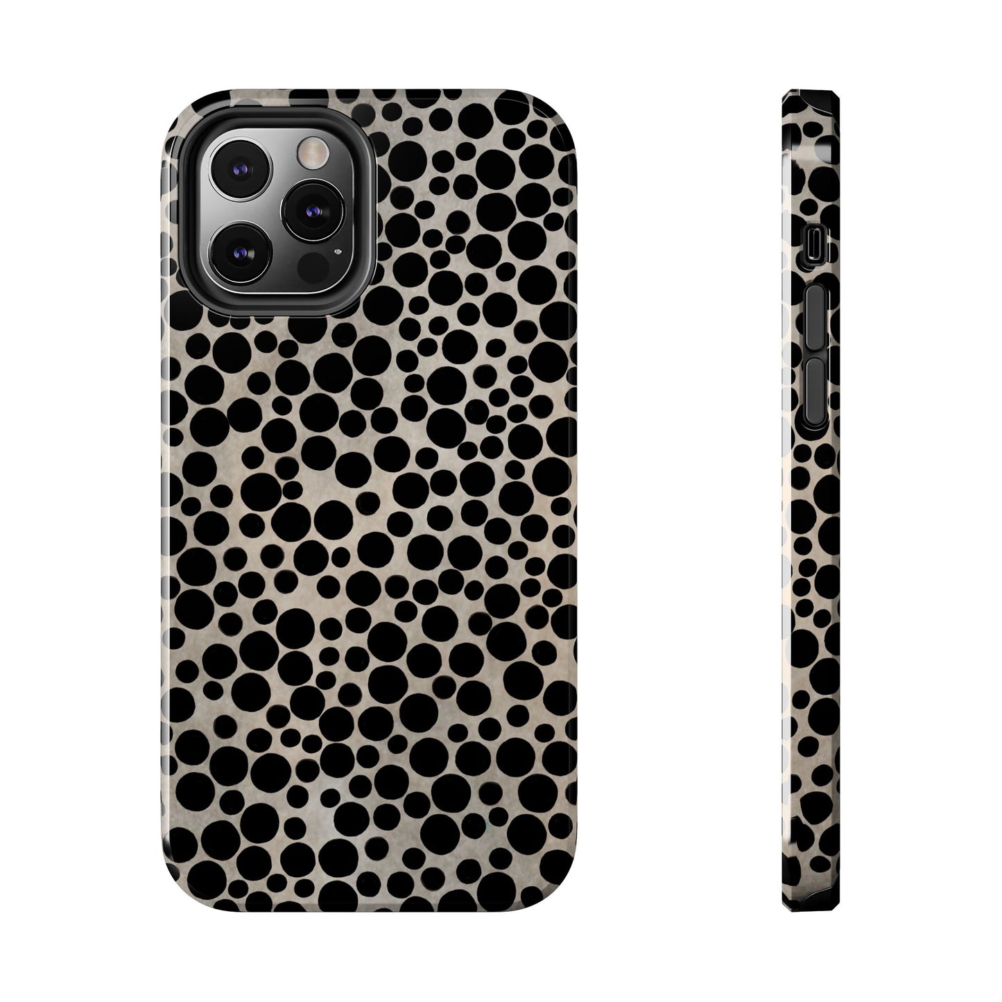 Felt Dots Silver Phone Case