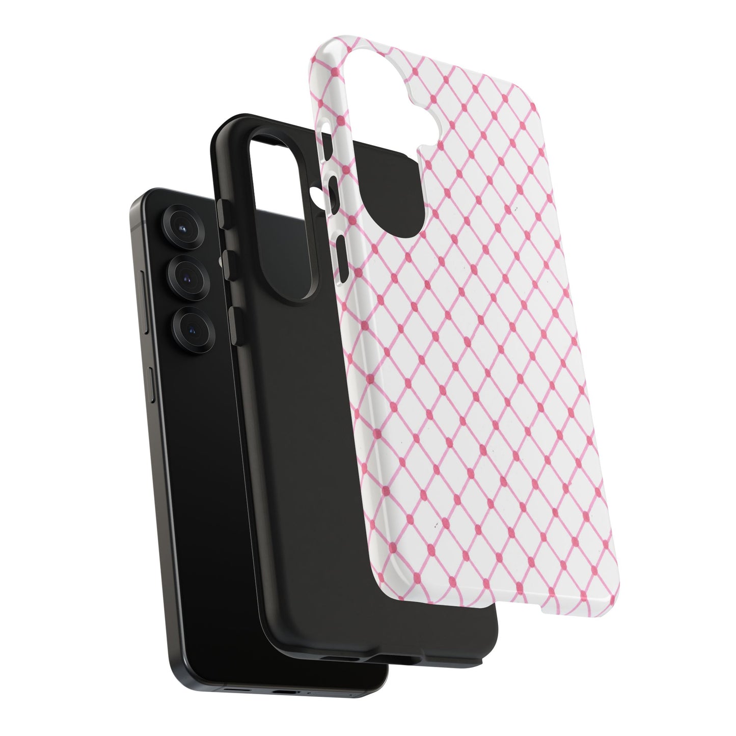 Diamond White / Pink Phone Case