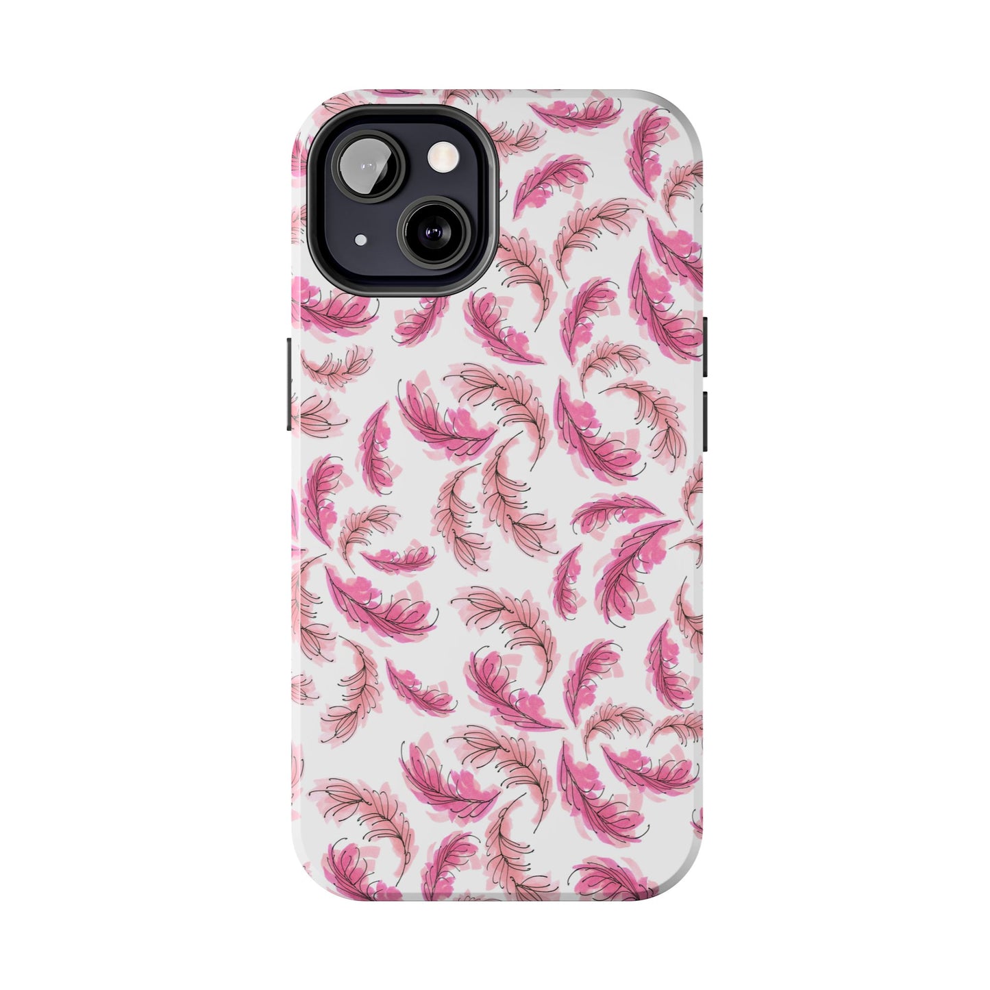 Flam Feathers White Phone Case