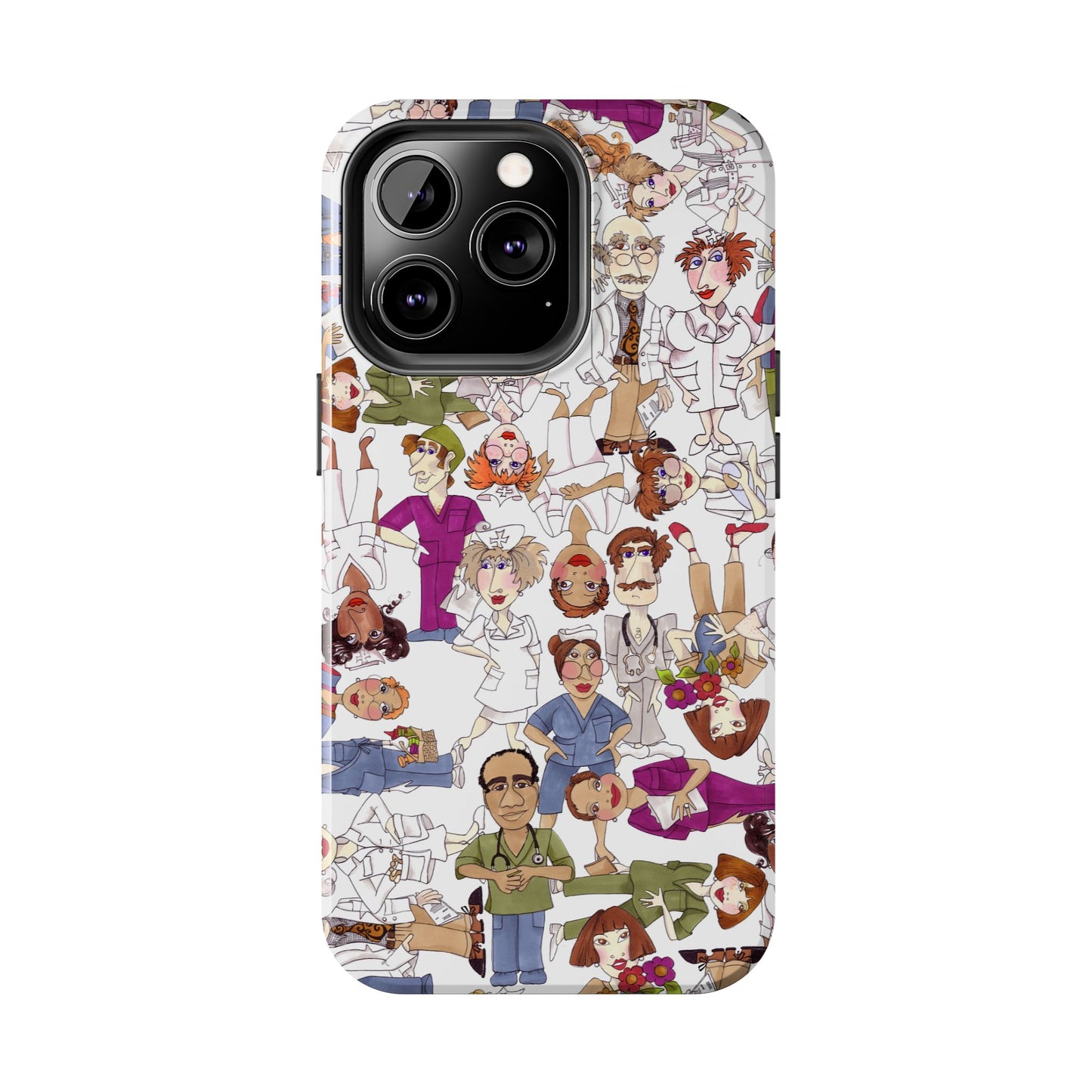 Diverse Nurse White Phone Case