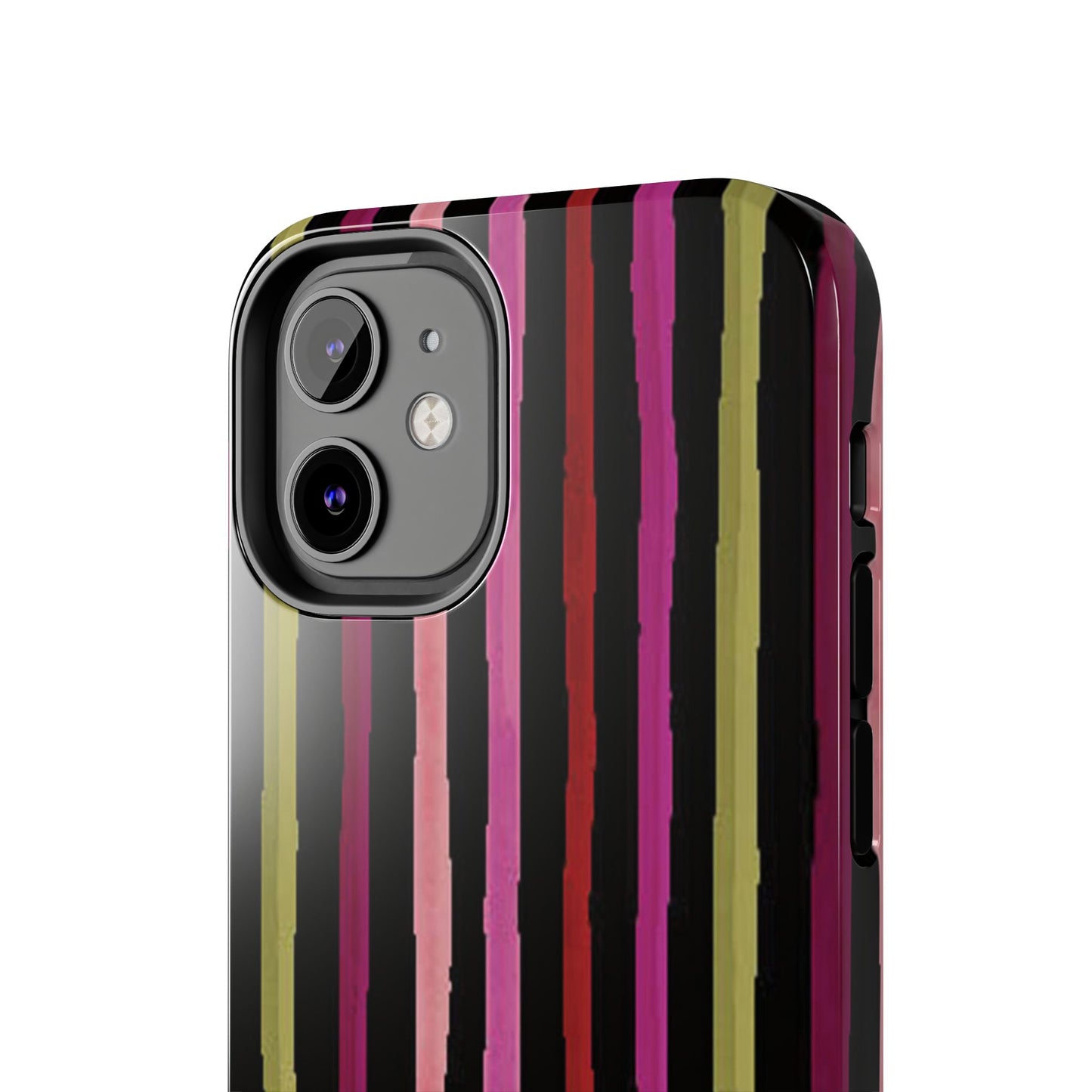 Garden Stripe Black Phone Case