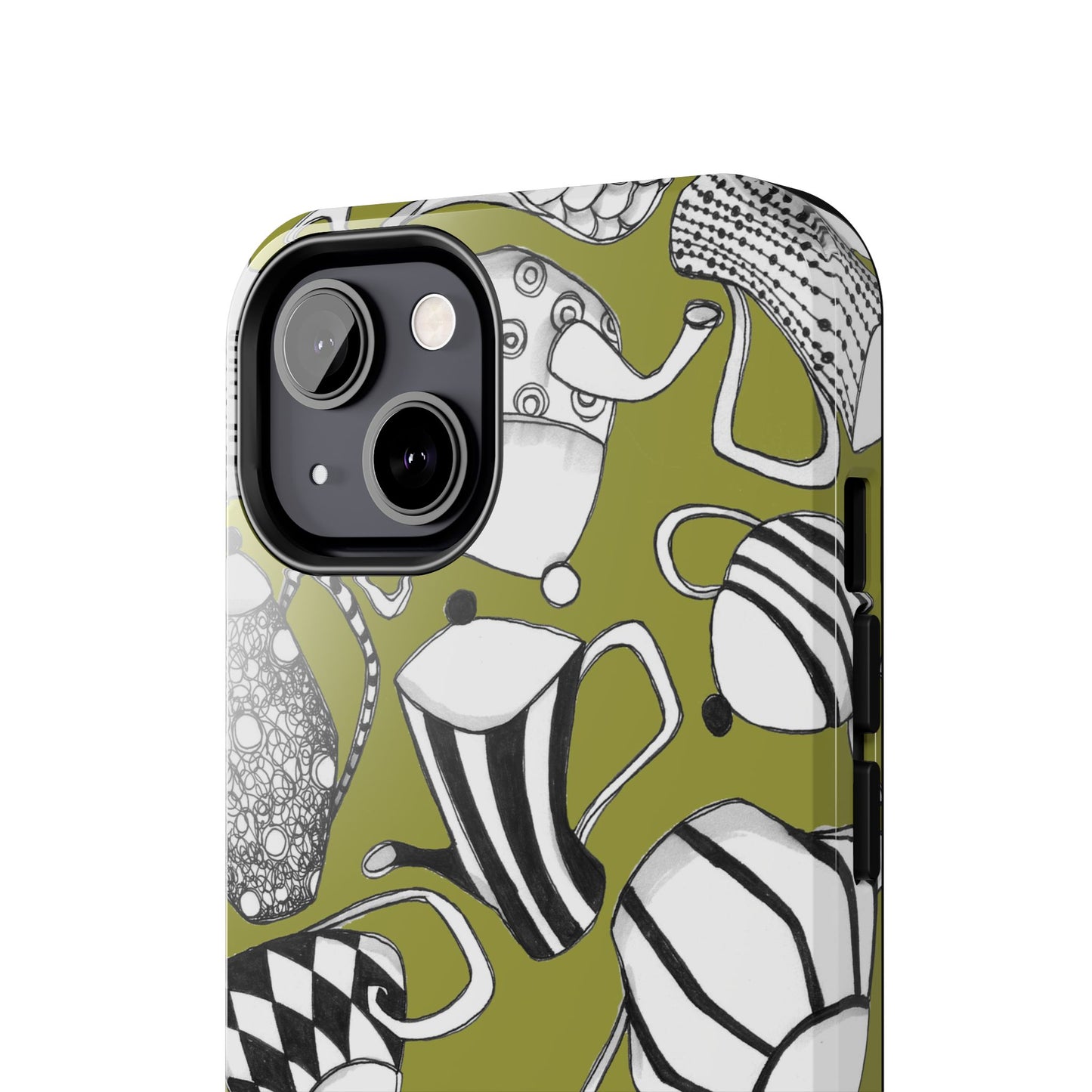 Coffee, Tea Anyone? Green Phone Case