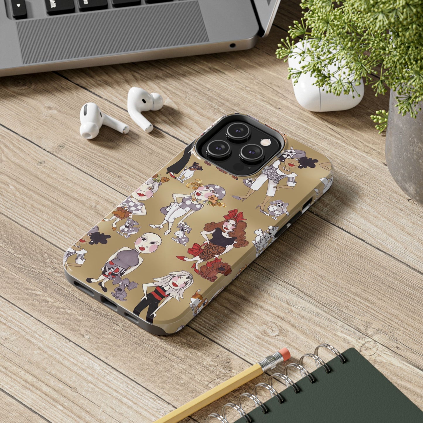 Dog Ladies Tan Phone Case